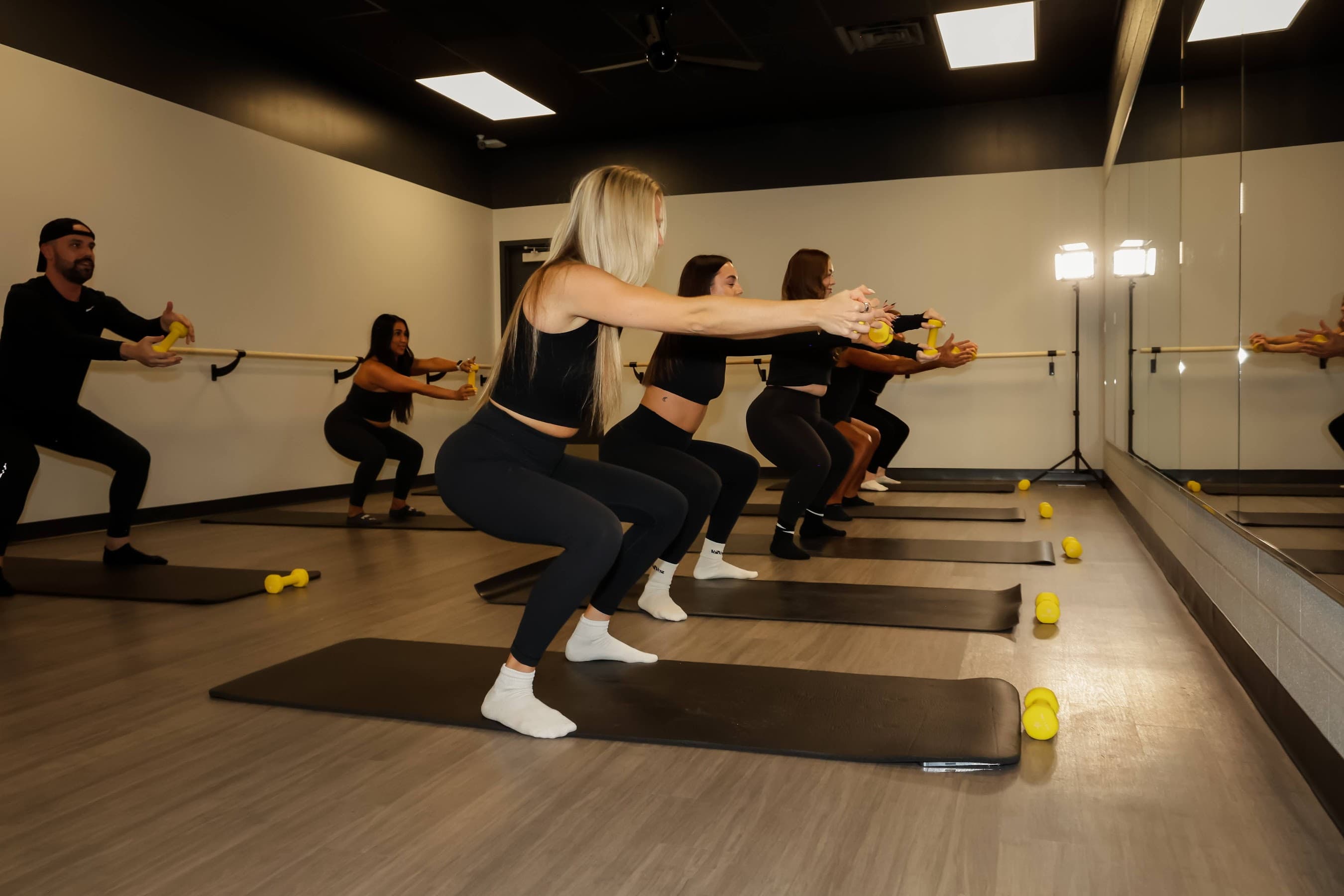 Barre class at Rhythm Cycle & Sculpt